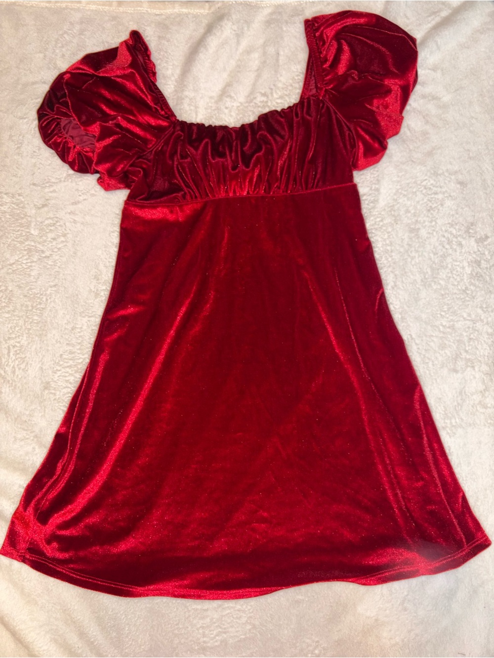 Originality Red Velvet Dress